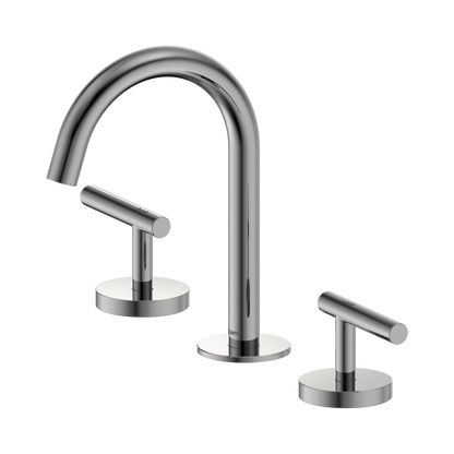 Mecca Lever Basin Set Arc Spout Chrome
