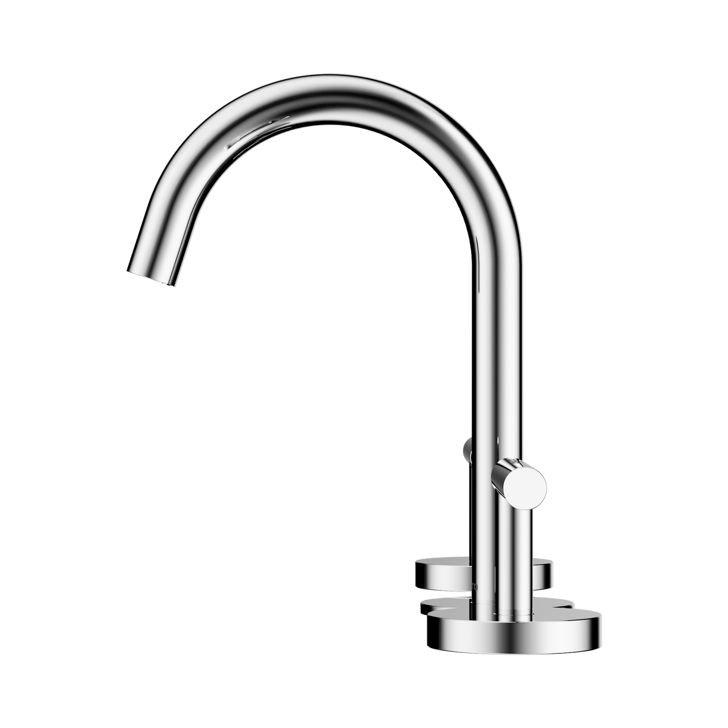 Mecca Lever Basin Set Arc Spout Chrome