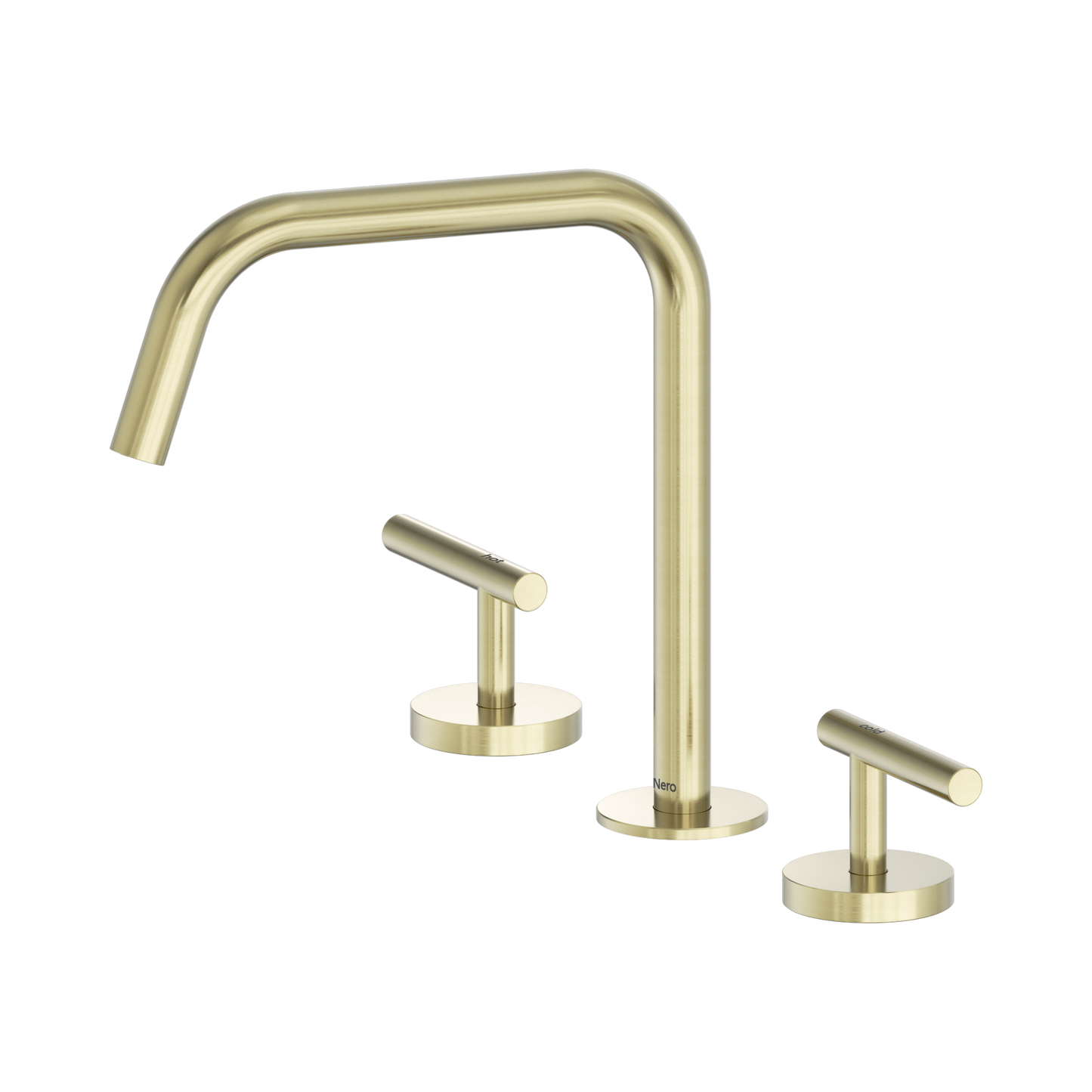 Mecca Lever Bath/Kitchen Set Edge Spout II Brushed Gold