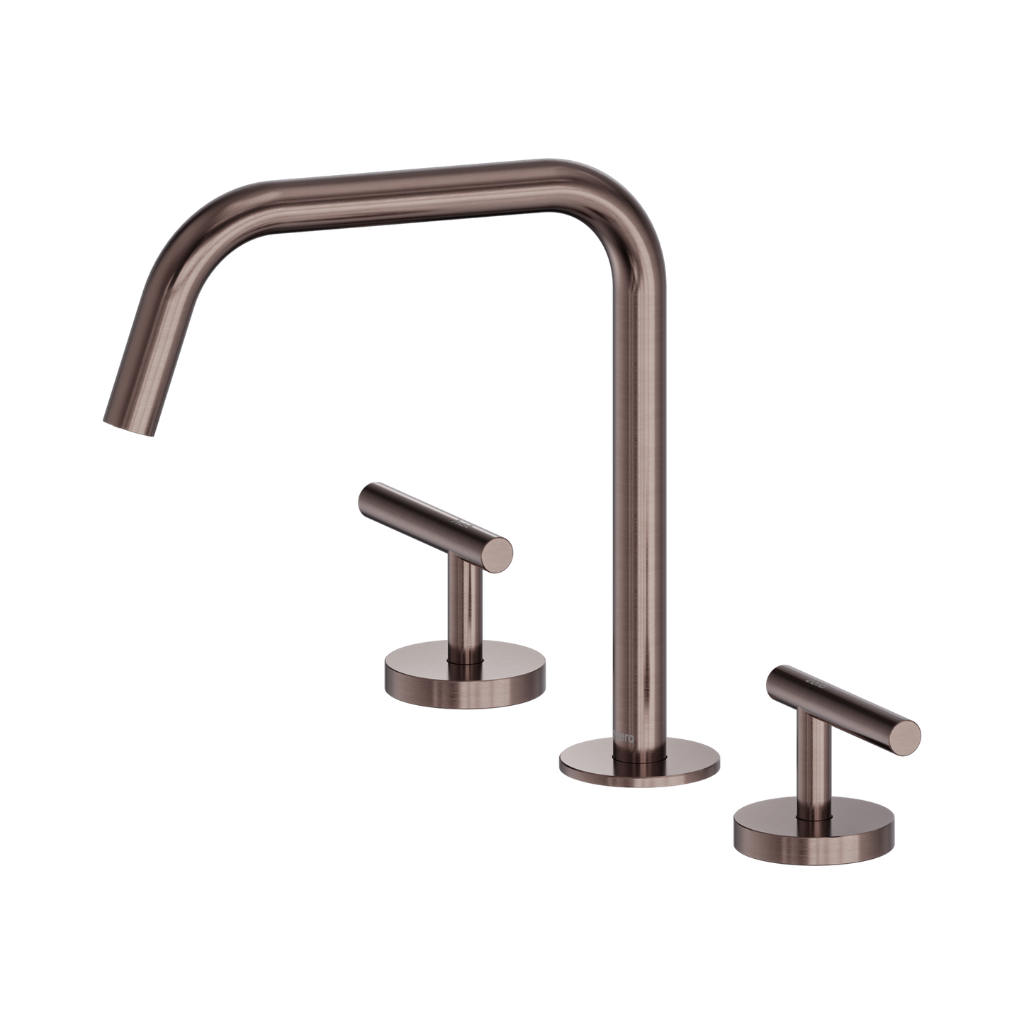 Mecca Lever Bath/Kitchen Set Edge Spout II Brushed Bronze