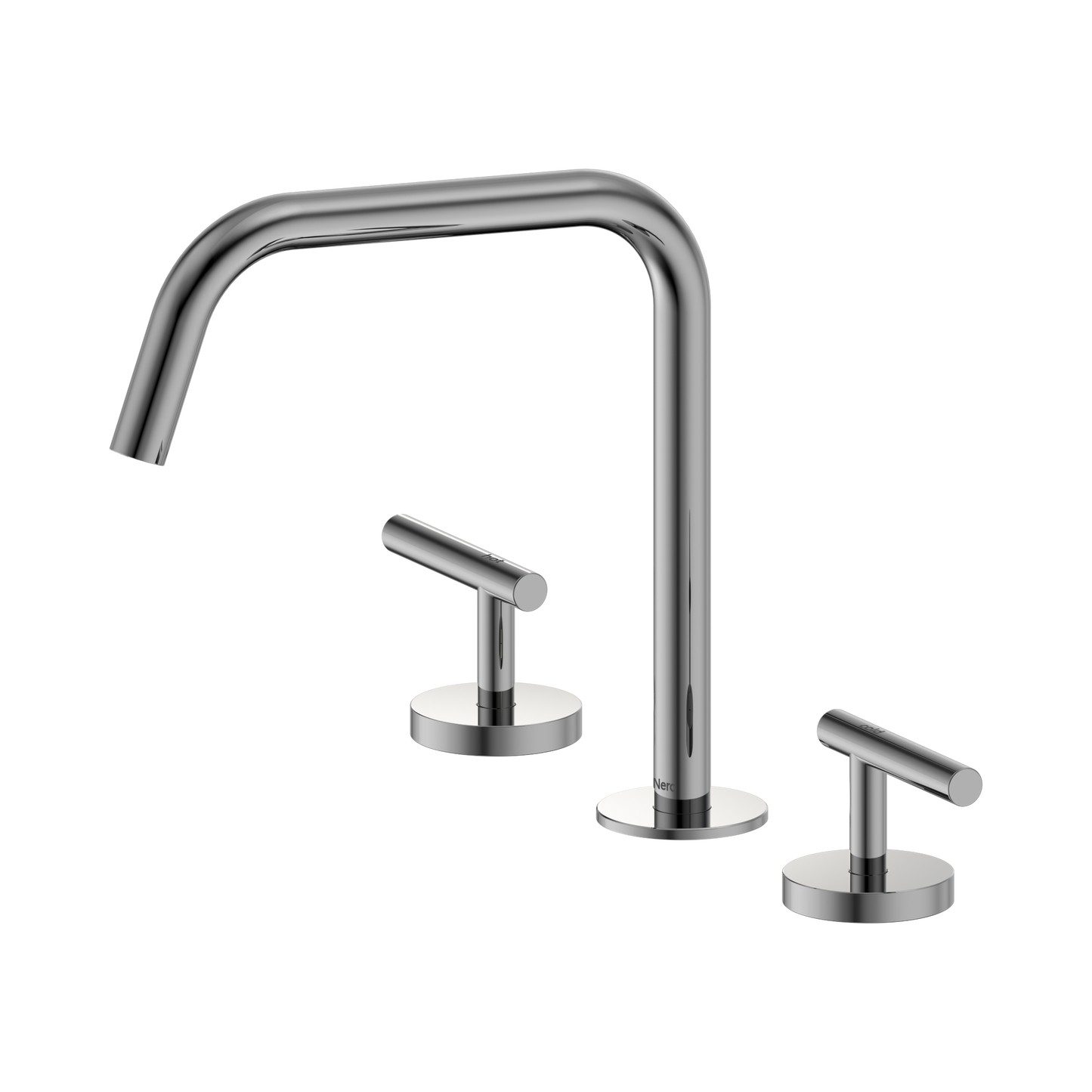 Mecca Lever Bath/Kitchen Set Edge Spout II Chrome