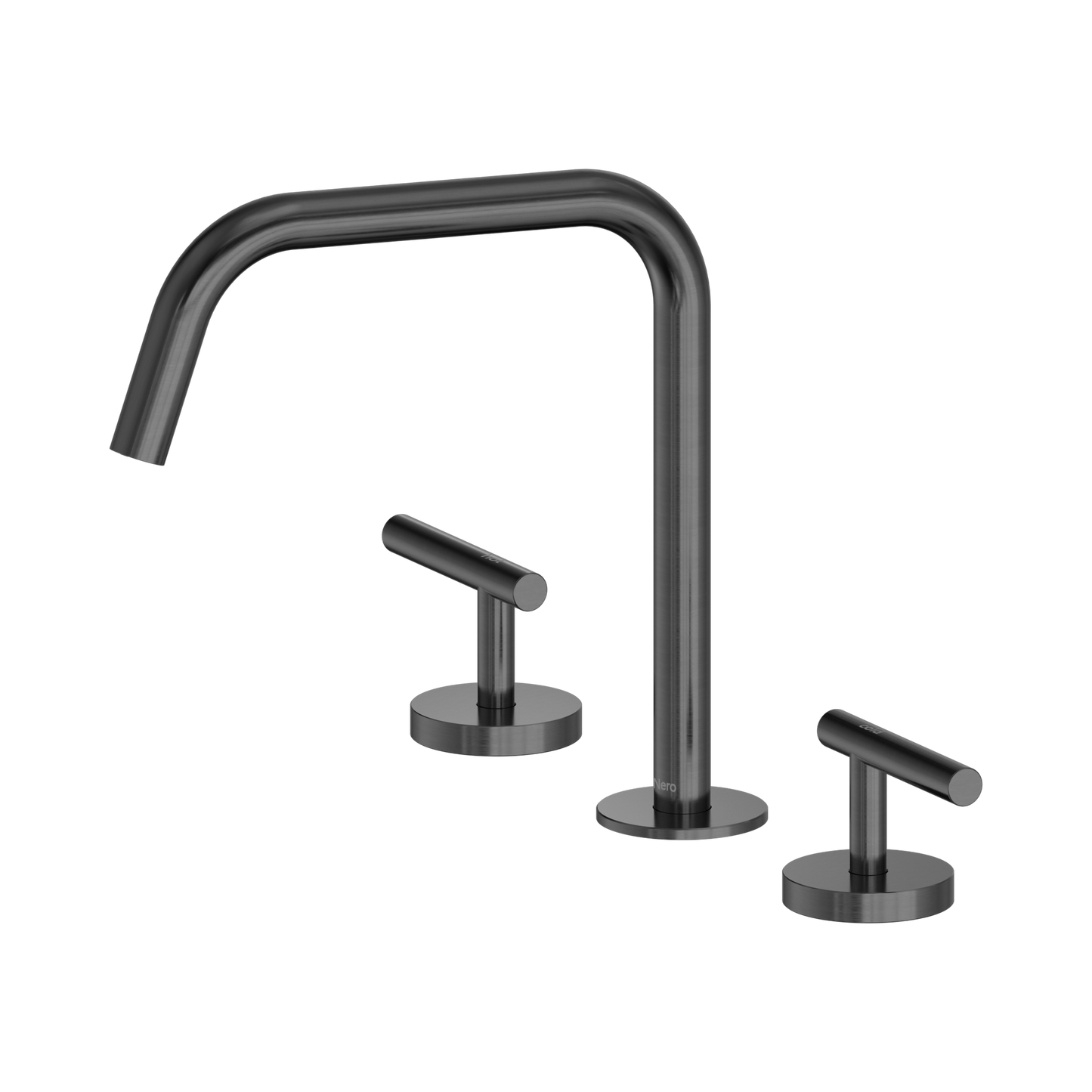Mecca Lever Bath/Kitchen Set Edge Spout II Gun Metal