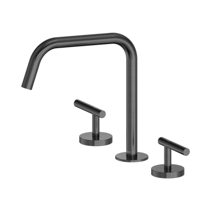 Mecca Lever Bath/Kitchen Set Edge Spout II Gun Metal