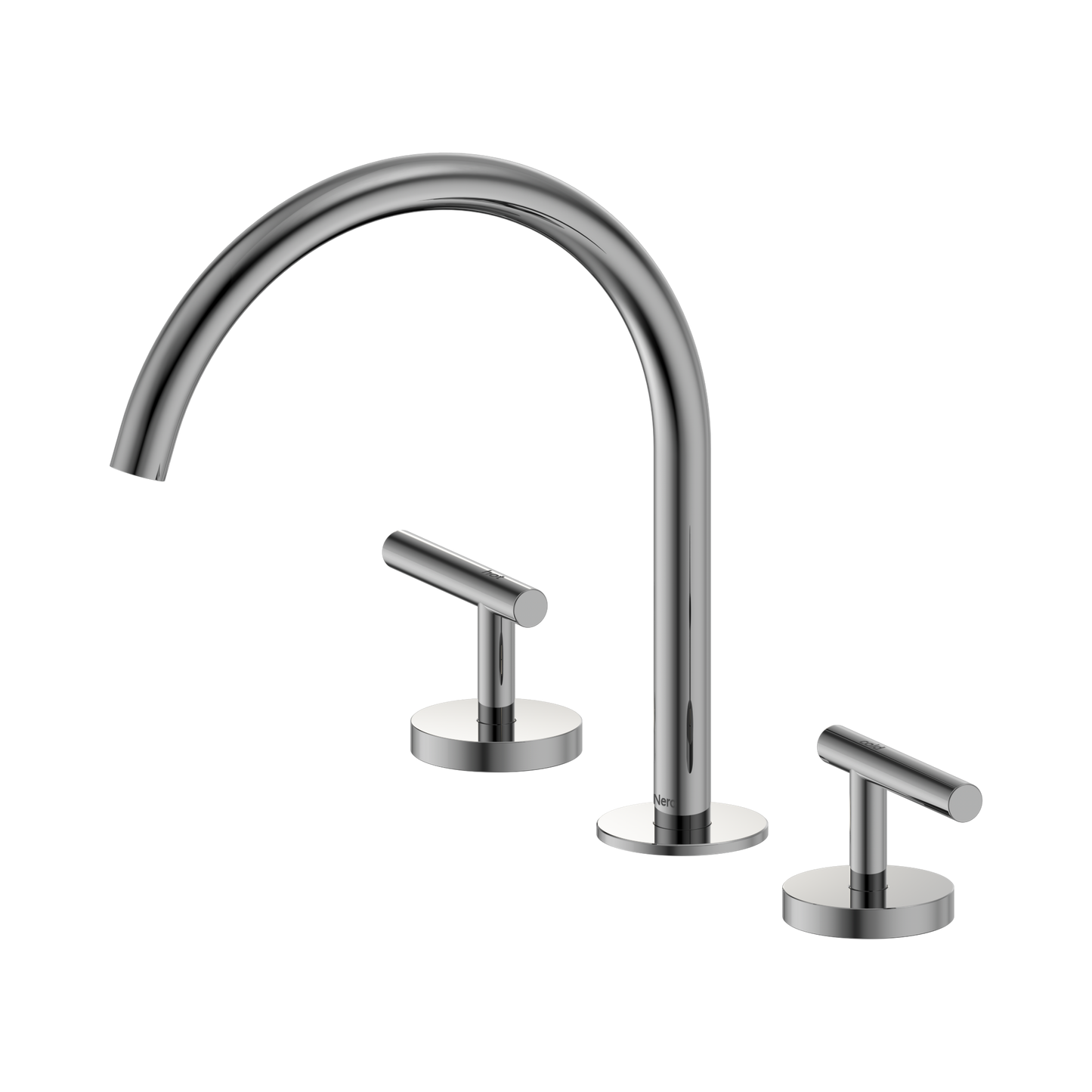 Mecca Lever Bath/Kitchen Set Arc Spout Chrome