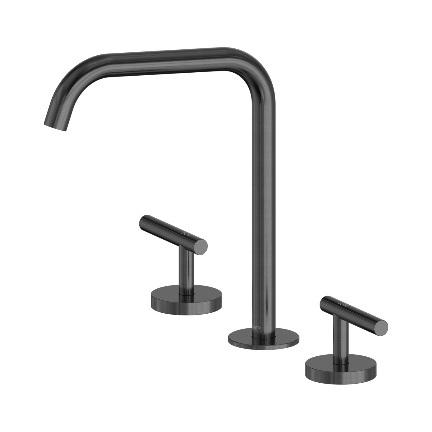 Mecca Lever Bath/Kitchen Set Edge Spout Gun Metal
