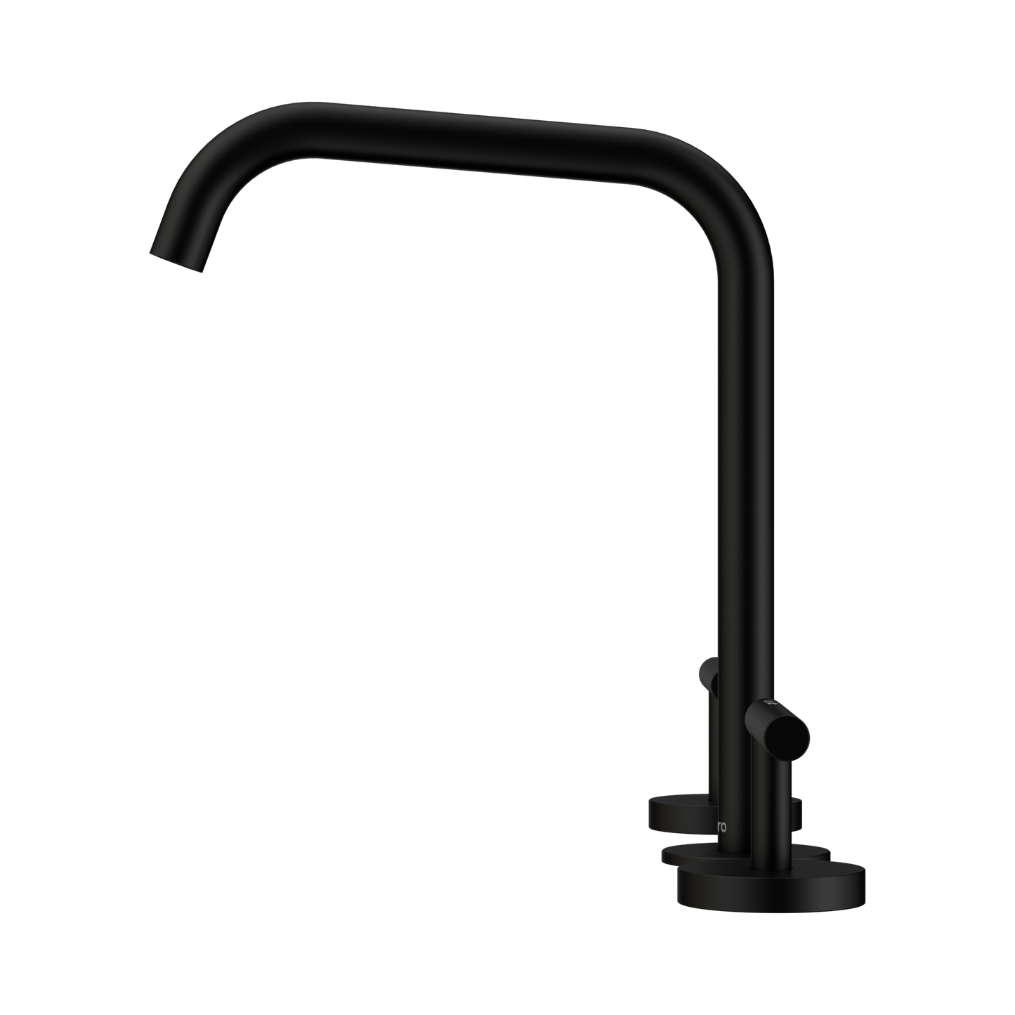 Mecca Lever Bath/Kitchen Set Edge Spout Matte Black