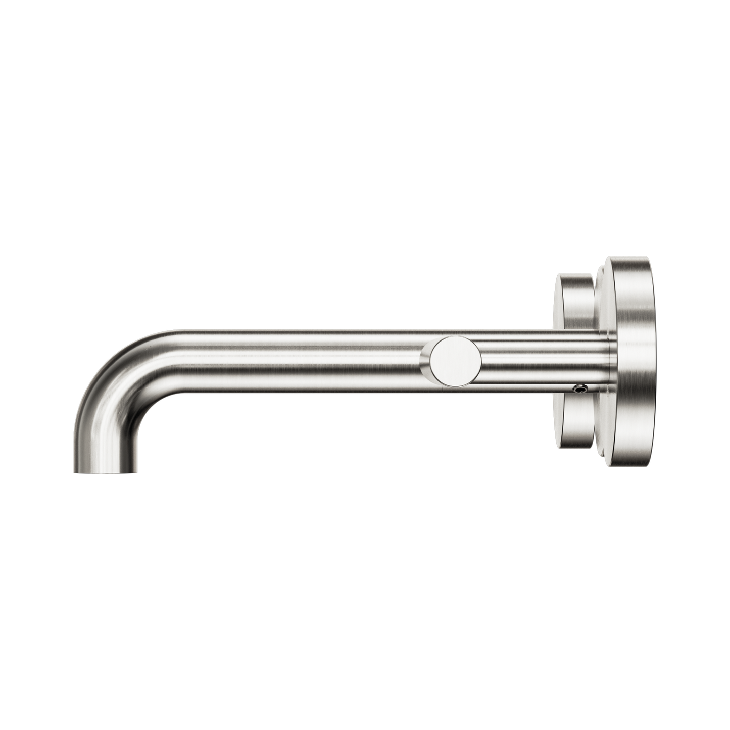 Mecca Lever Wall Basin/Bath Set 160mm Spout Brushed Nickel