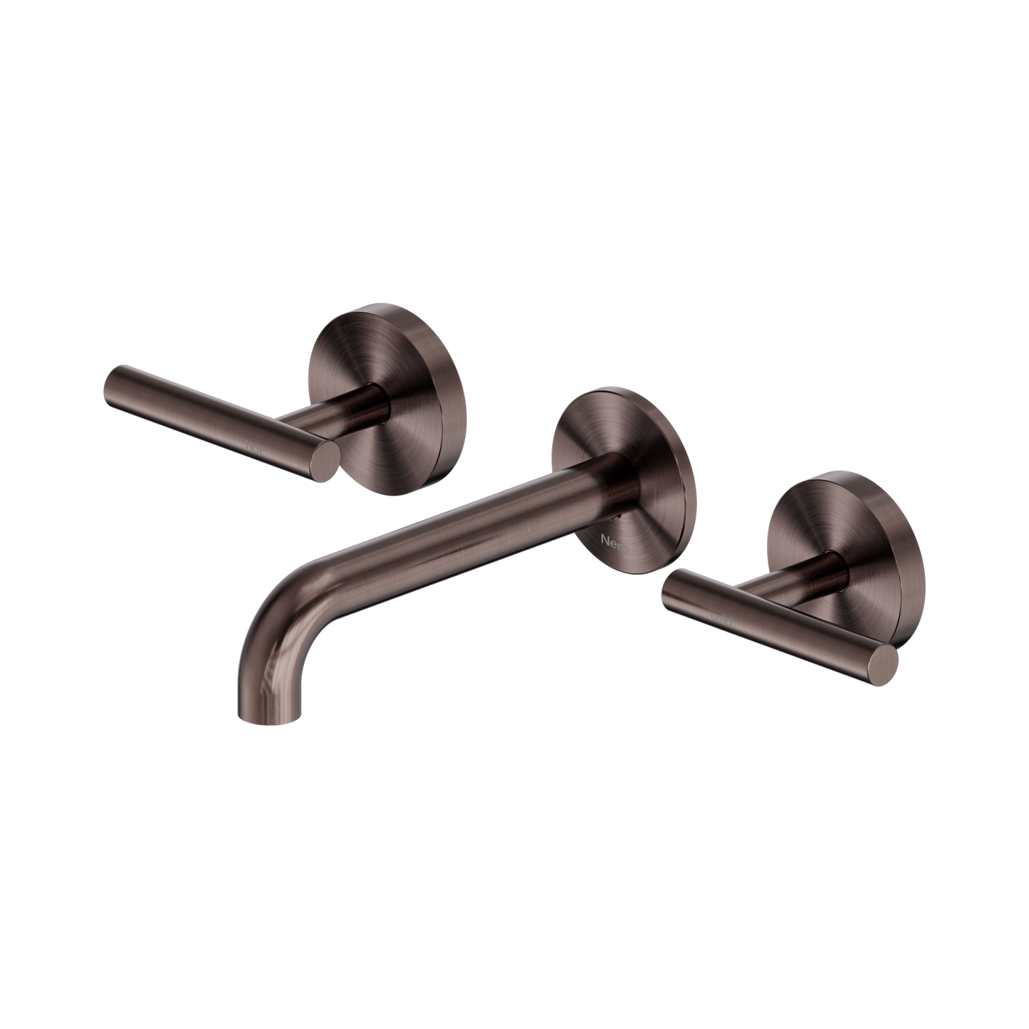 Mecca Lever Wall Basin/Bath Set 160mm Spout Brushed Bronze