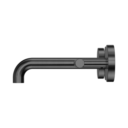 Mecca Lever Wall Basin/Bath Set 160mm Spout Gun Metal