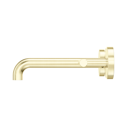 Mecca Lever Wall Basin/Bath Set 185mm Spout Brushed Gold