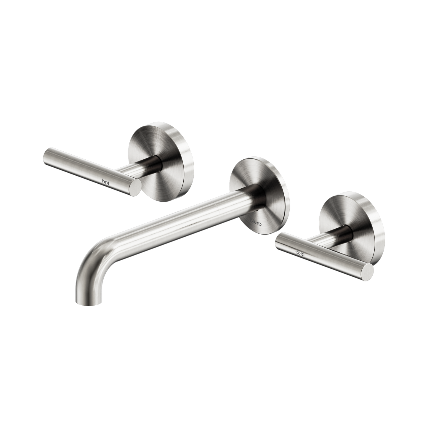 Mecca Lever Wall Basin/Bath Set 185mm Spout