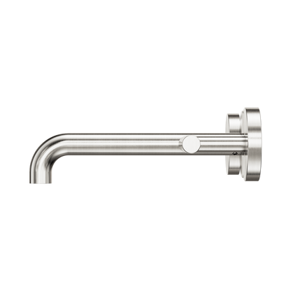 Mecca Lever Wall Basin/Bath Set 185mm Spout Brushed Nickel