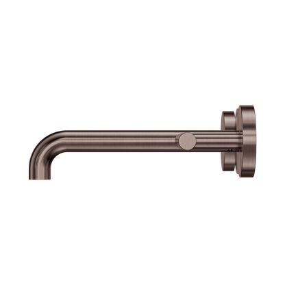Mecca Lever Wall Basin/Bath Set 185mm Spout Brushed Bronze