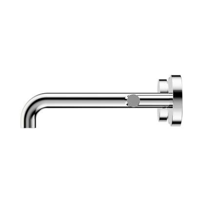 Mecca Lever Wall Basin/Bath Set 185mm Spout Chrome