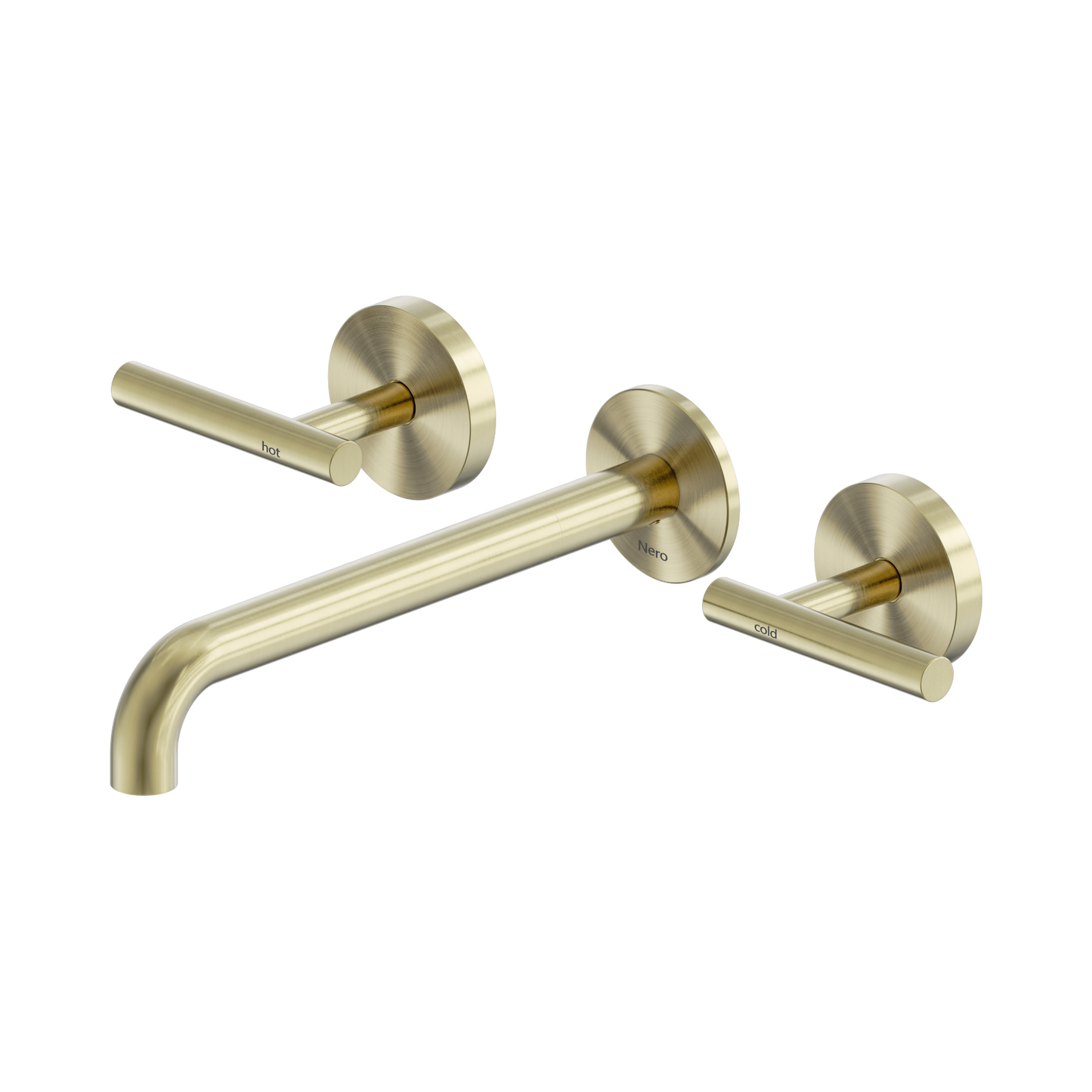 Mecca Lever Wall Basin/Bath Set 220mm Spout