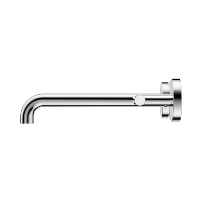 Mecca Lever Wall Basin/Bath Set 220mm Spout Chrome