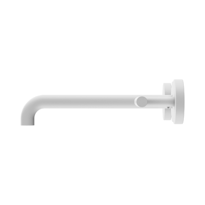 Mecca Lever Wall Basin/Bath Set 220mm Spout Matte White