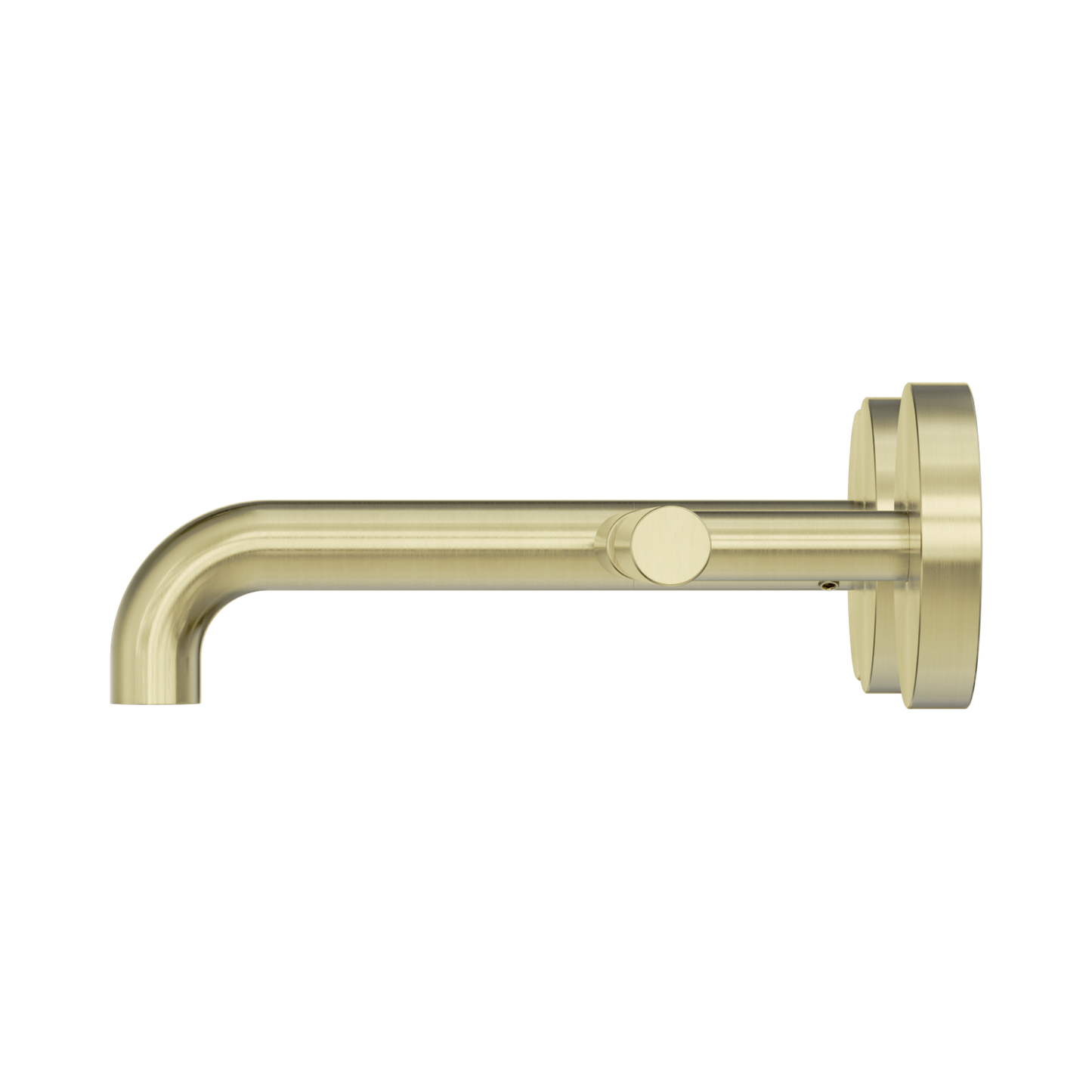 Mecca Lever Wall Basin/Bath Set 160mm Offset Spout Brushed Gold