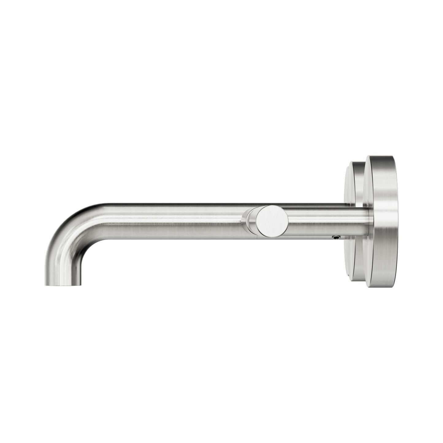 Mecca Lever Wall Basin/Bath Set 160mm Offset Spout Brushed Nickel