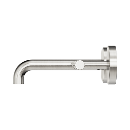 Mecca Lever Wall Basin/Bath Set 160mm Offset Spout Brushed Nickel