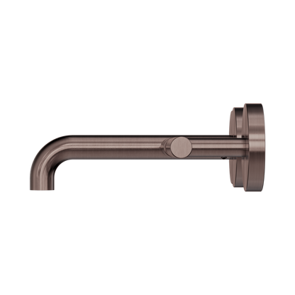 Mecca Lever Wall Basin/Bath Set 160mm Offset Spout Brushed Bronze