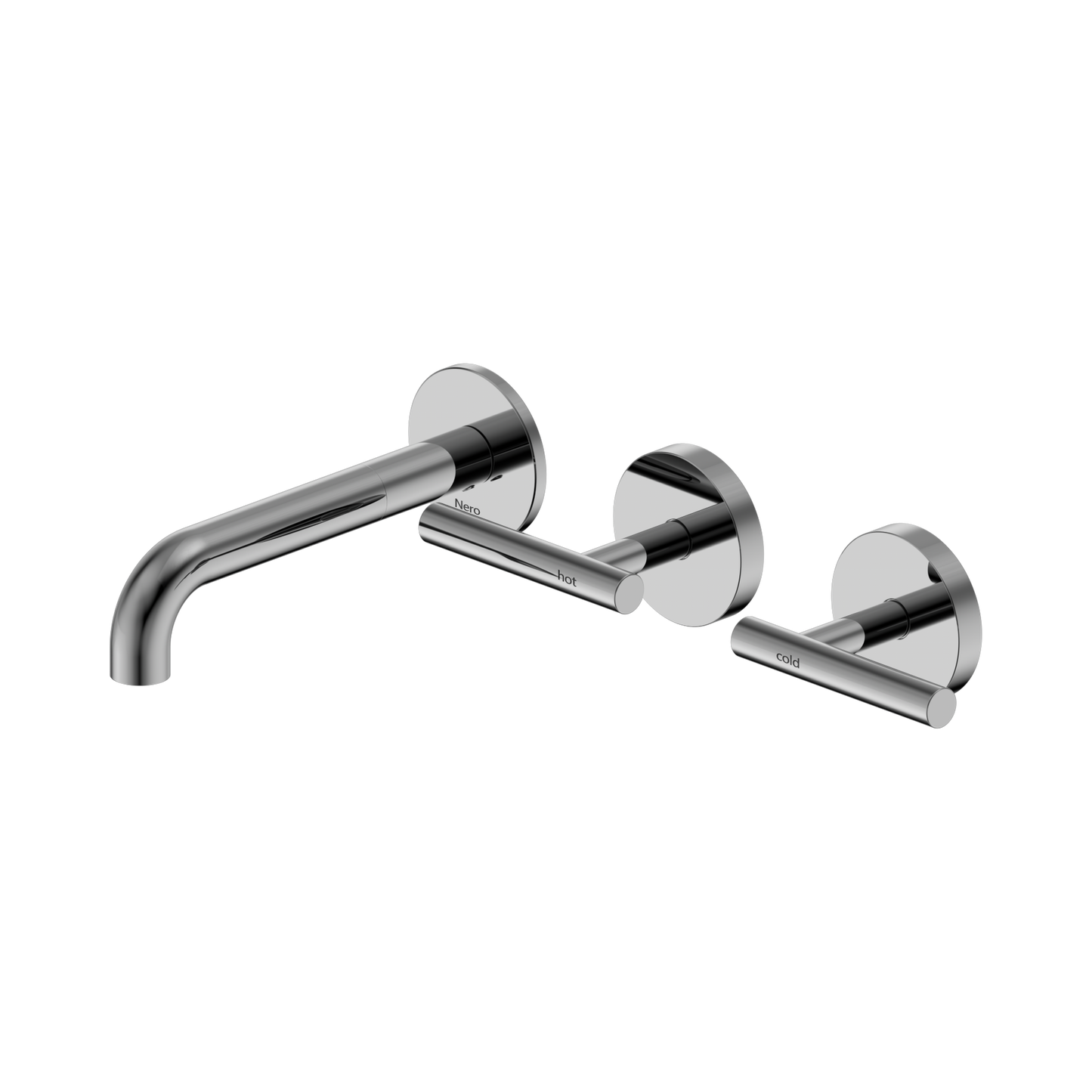 Mecca Lever Wall Basin/Bath Set 160mm Offset Spout Chrome