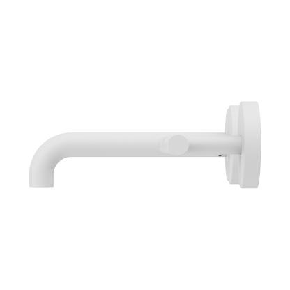 Mecca Lever Wall Basin/Bath Set 160mm Offset Spout Matte White