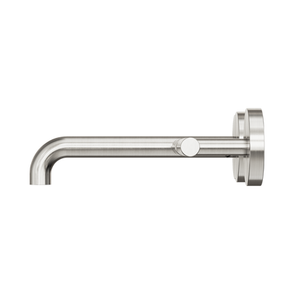 Mecca Lever Wall Basin/Bath Set 185mm Offset Spout Brushed Nickel