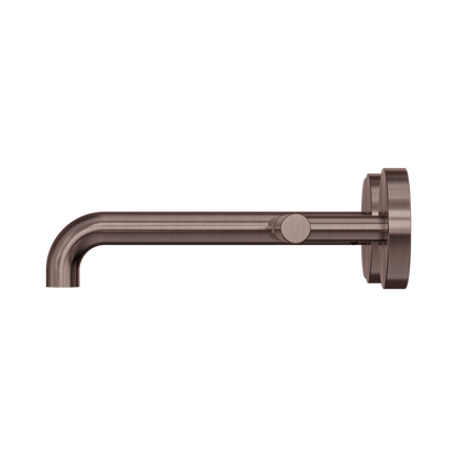 Mecca Lever Wall Basin/Bath Set 185mm Offset Spout Brushed Bronze