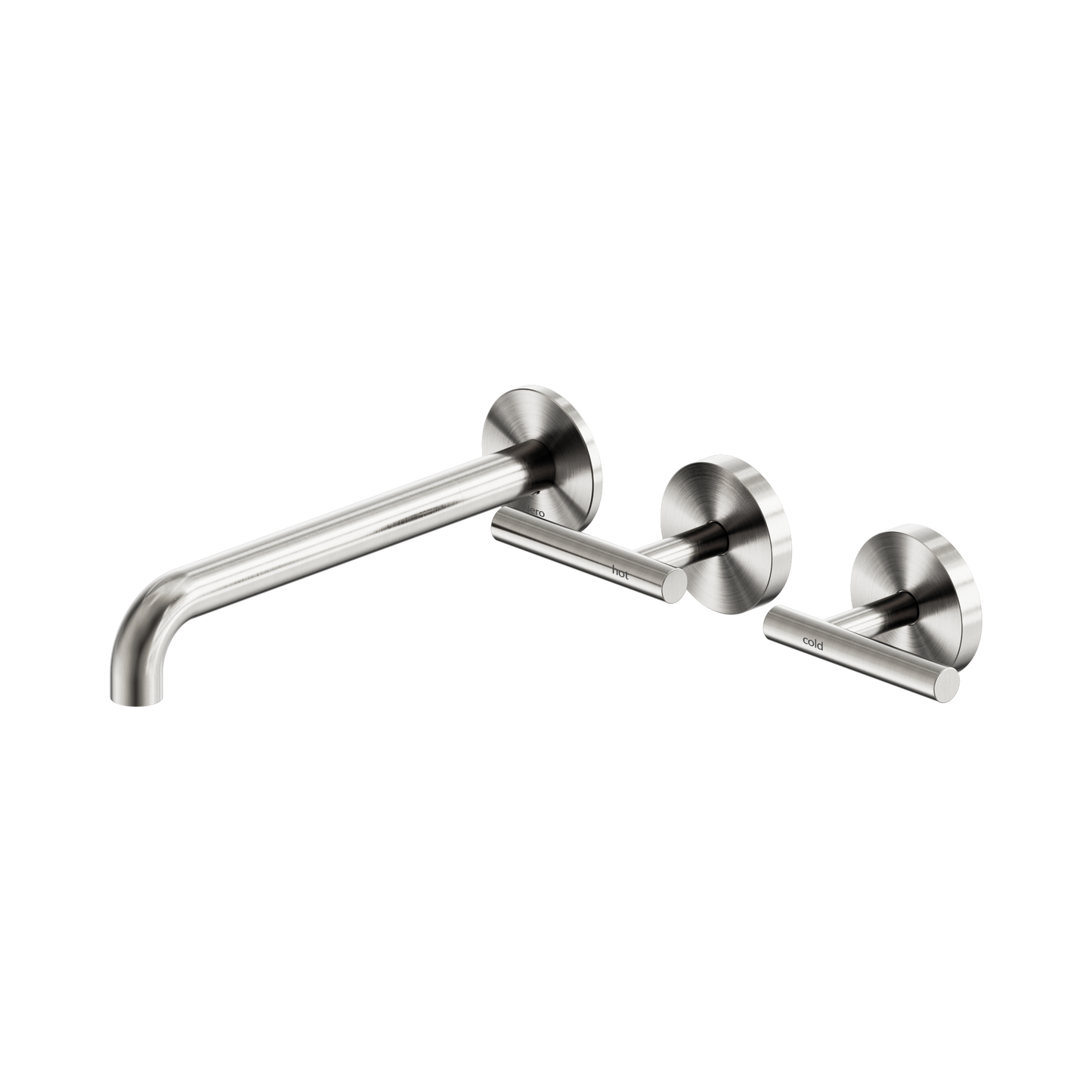 Mecca Lever Wall Basin/Bath Set 220mm Offset Spout