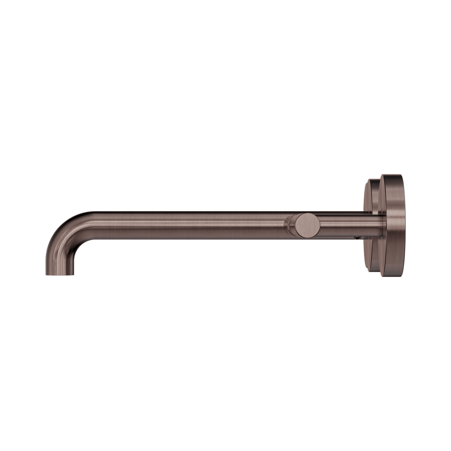 Mecca Lever Wall Basin/Bath Set 220mm Offset Spout Brushed Bronze