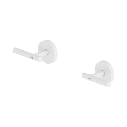 Mecca Lever Wall Top Assemby Matte White