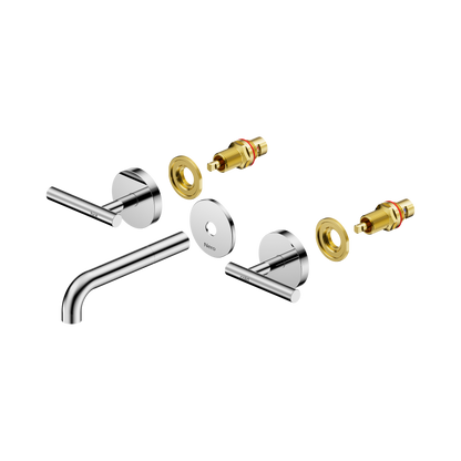 Mecca Lever Wall Basin/Bath Set 160mm Spout Trim kits Only Chrome