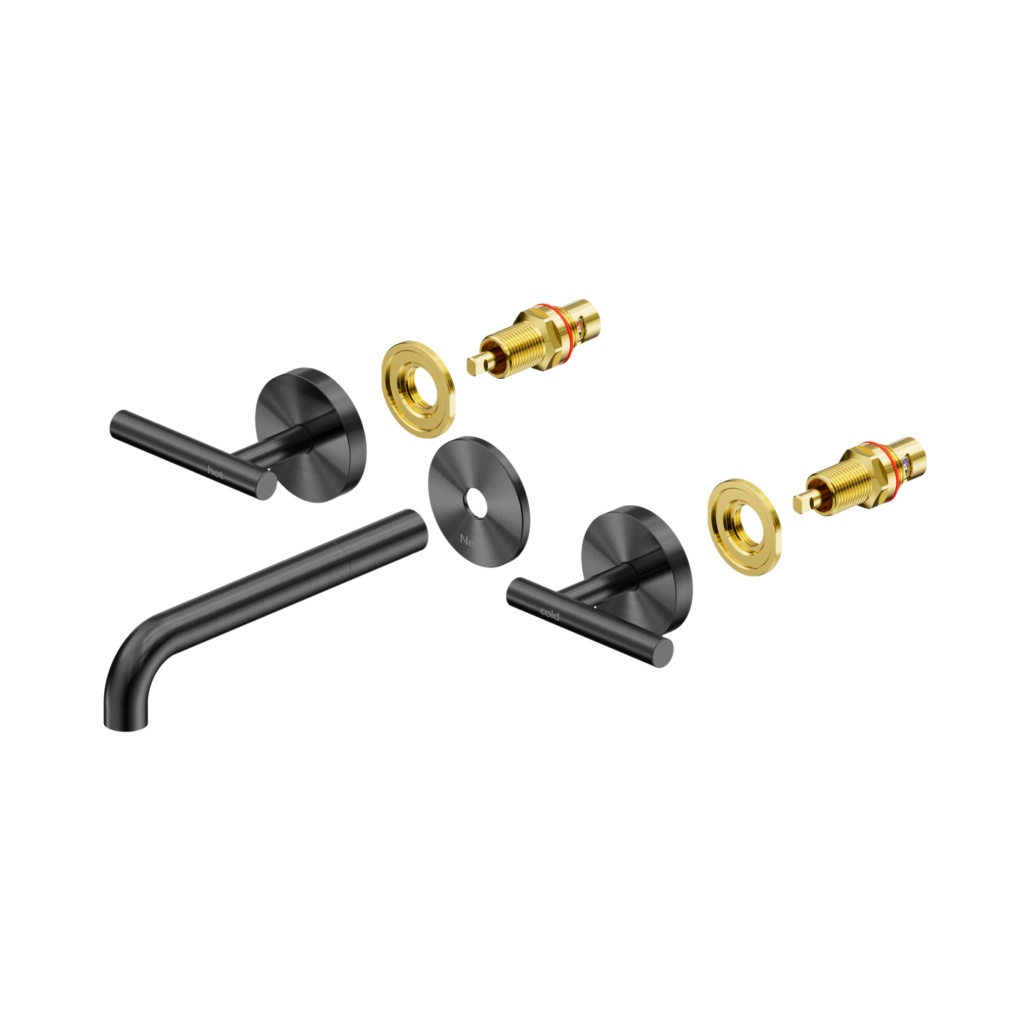 Mecca Lever Wall Basin/Bath Set 185mm Spout Trim kits Only