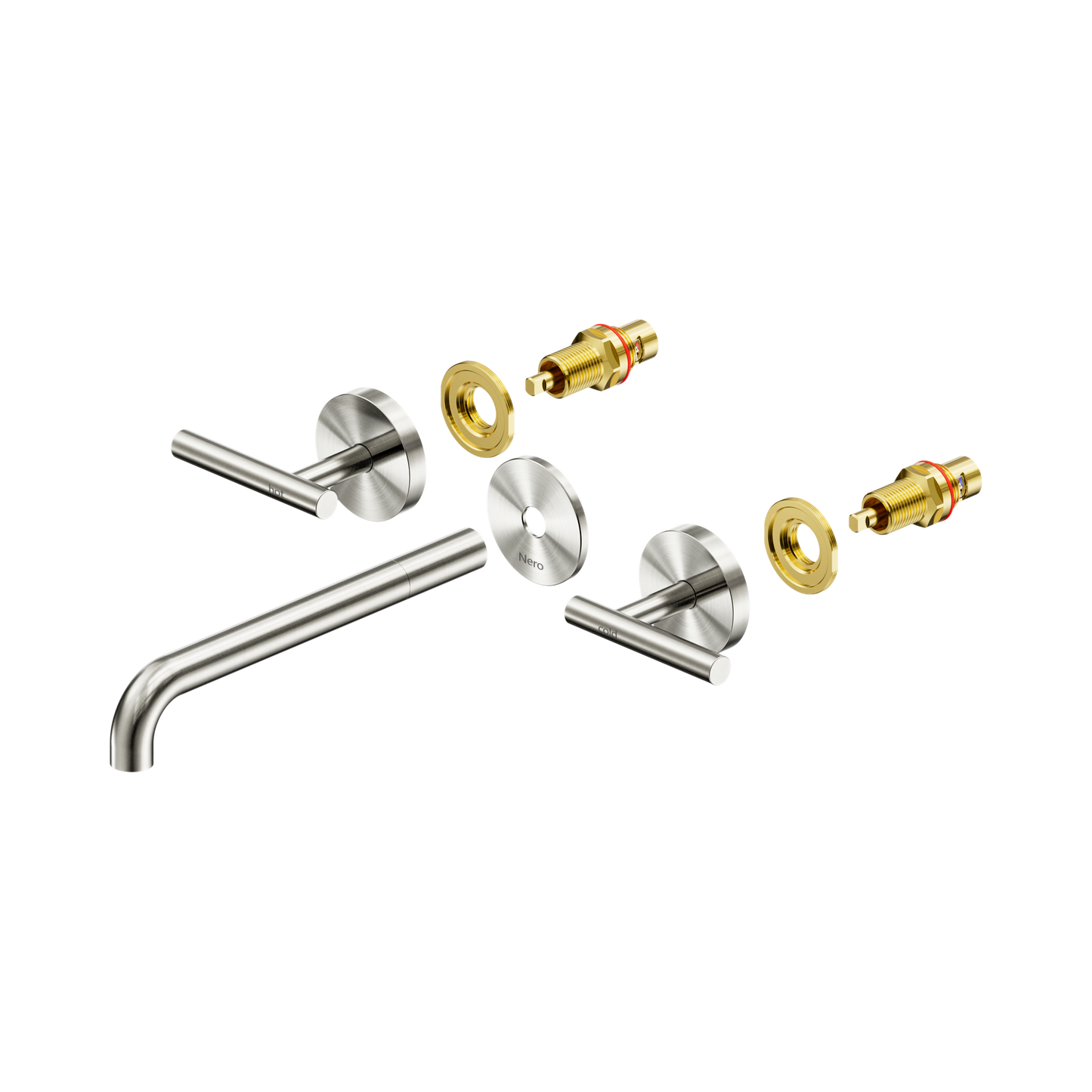 Mecca Lever Wall Basin/Bath Set 220mm Spout Trim kits Only
