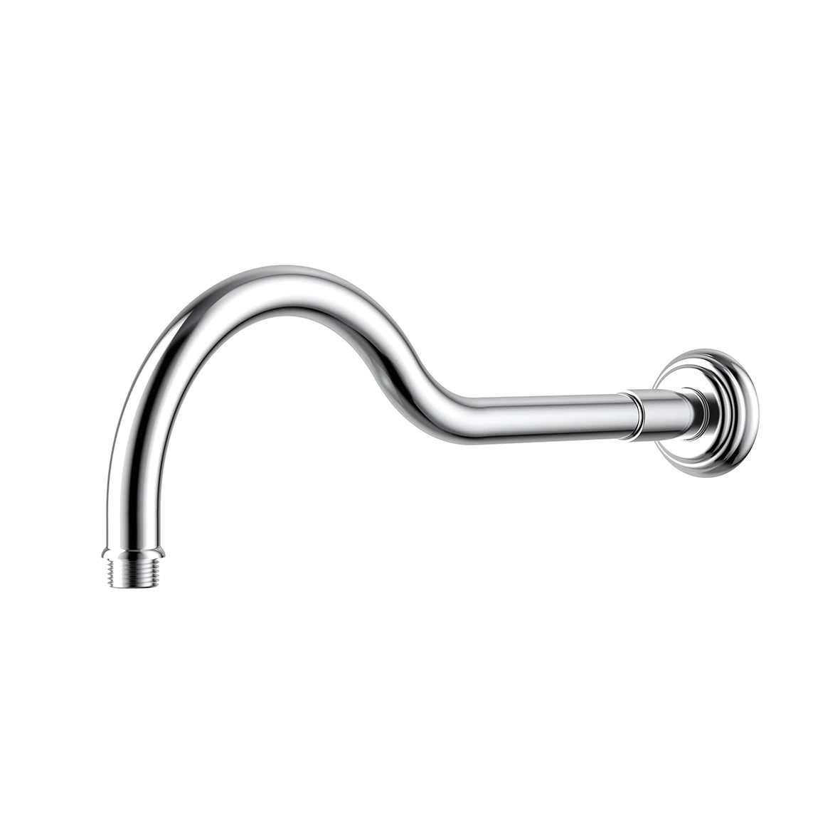 Clasico Shower Arm Horizontal 400mm - brushed-nickel