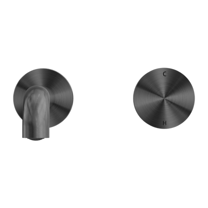 Nero Kara Progressive Wall Basin Set, 185mm Spout