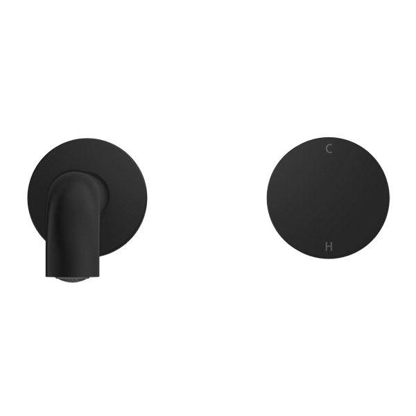 Nero Kara Progressive Wall Basin Set, 185mm Spout