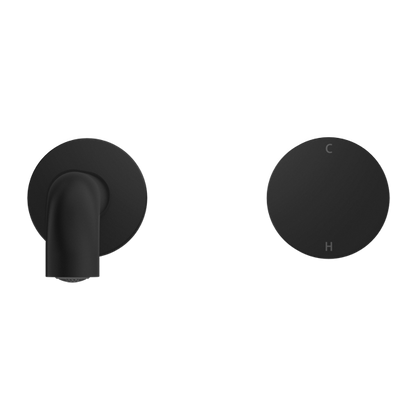 Nero Kara Progressive Wall Basin Set, 185mm Spout