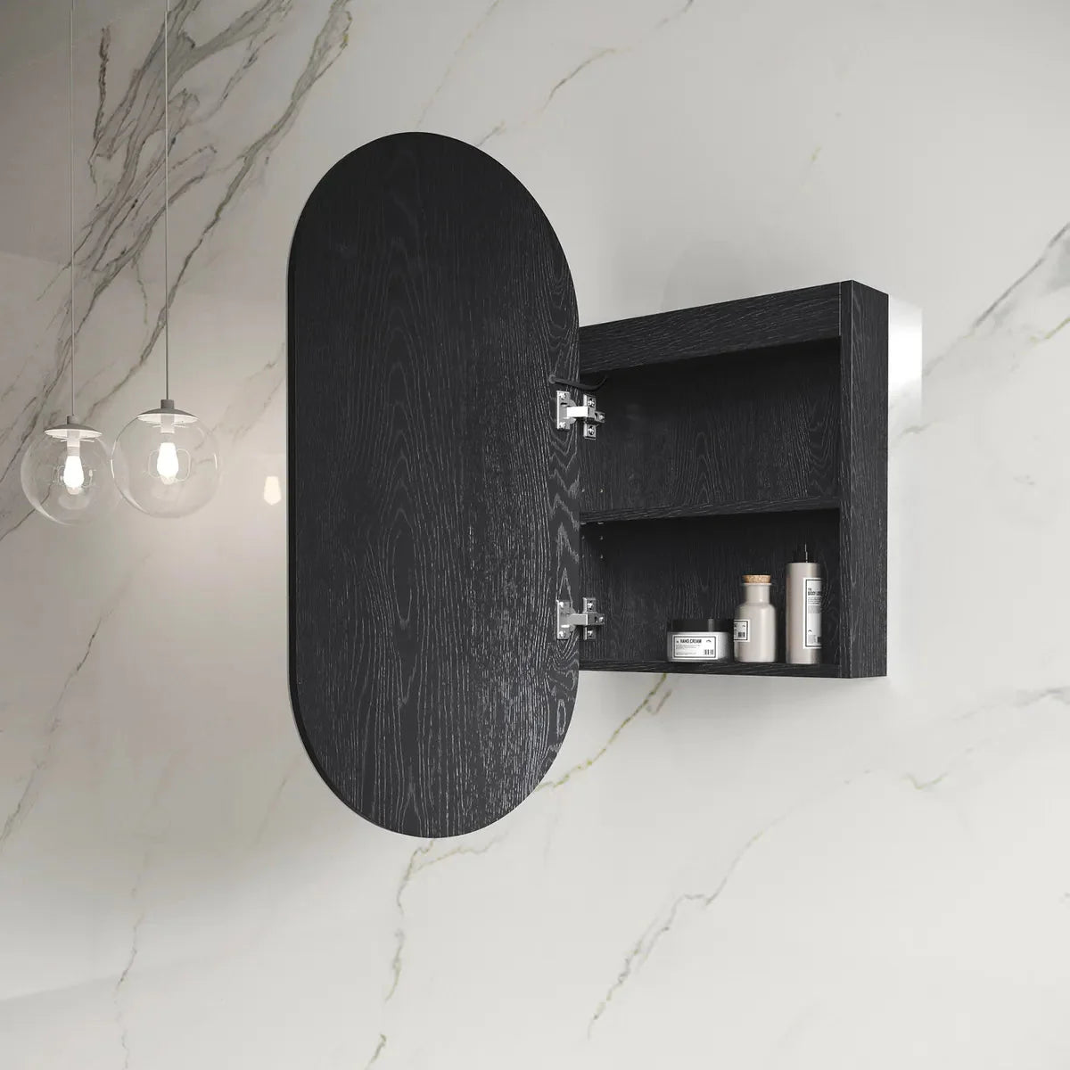 Otti LED  Noosa  Oak Mirror Cabinet 450mm
