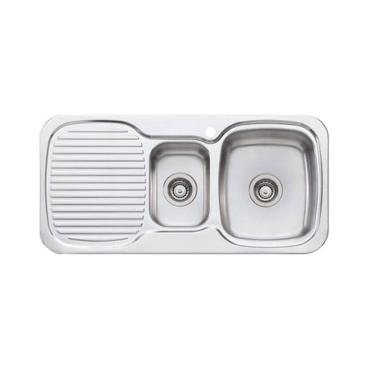 Oliveri LakeLand 1 & 1/2 Right Hand Sink & Drainer LL127