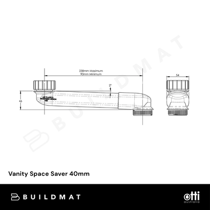 Otti Vanity Space Saver 40mm White