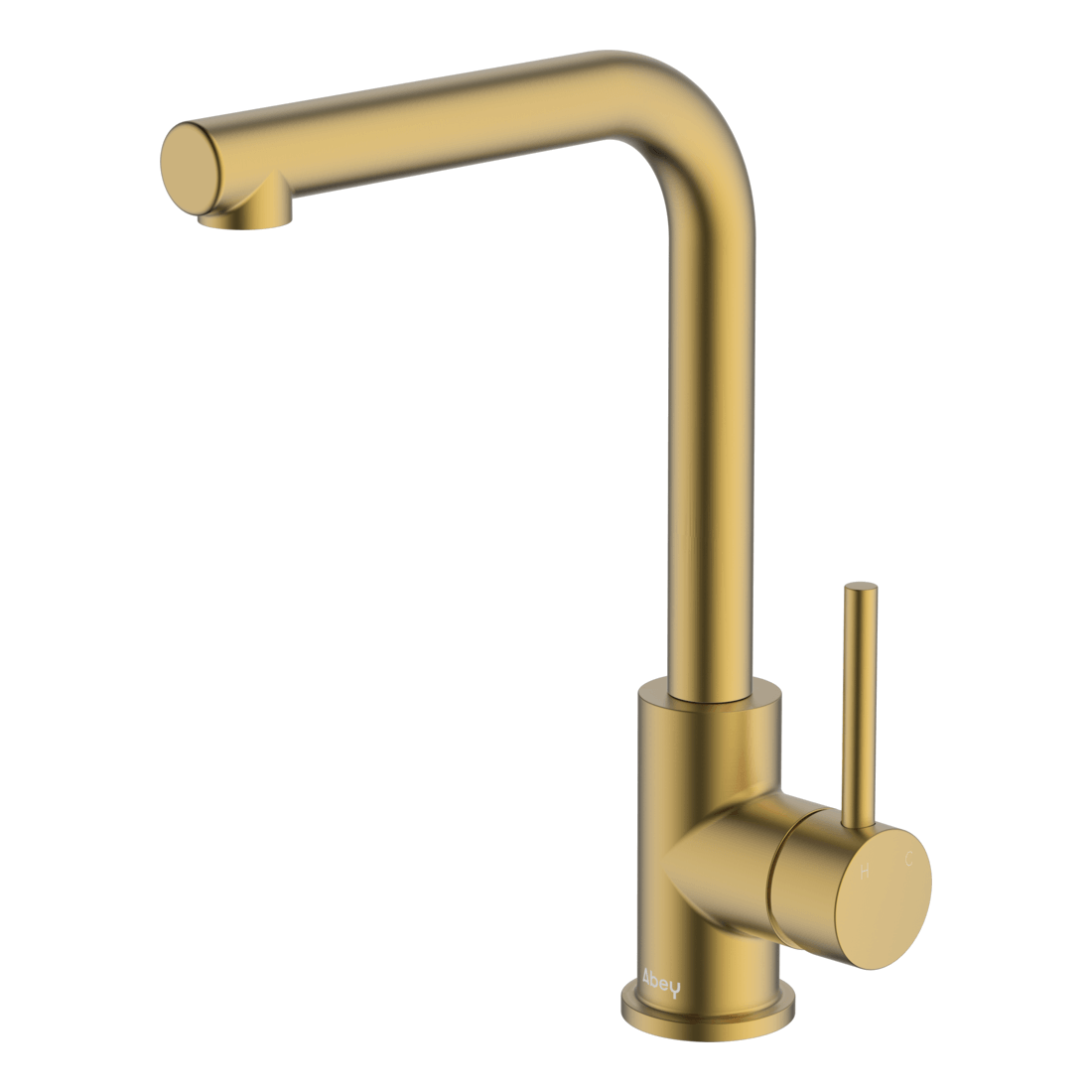 Lucia Side Lever Sink Mixer - Brushed Brass