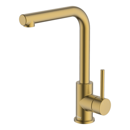 Lucia Side Lever Sink Mixer - Brushed Brass
