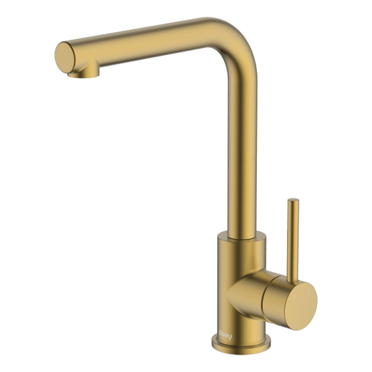 Lucia Side Lever Sink Mixer - Brushed Brass