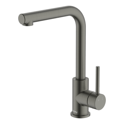Lucia Side Lever Sink Mixer - Gun Metal