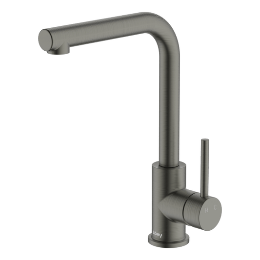 Lucia Side Lever Sink Mixer - Gun Metal