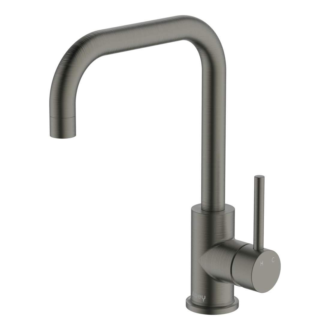 Lucia Square Sidelever Mixer Lead Free - Gun Metal