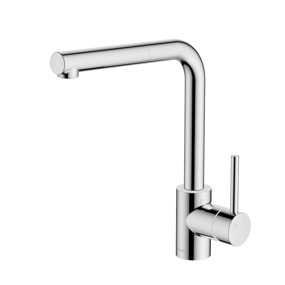 Lucia Sidelever Mixer with Pull Out Lead Free - Chrome
