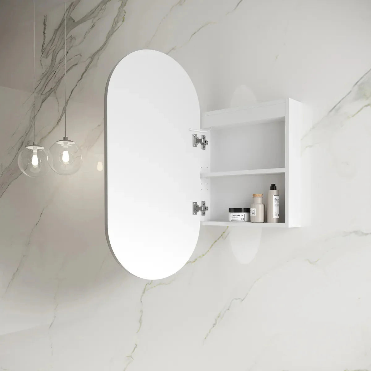 Otti LED Noosa Matte   Mirror Cabinet 450mm
